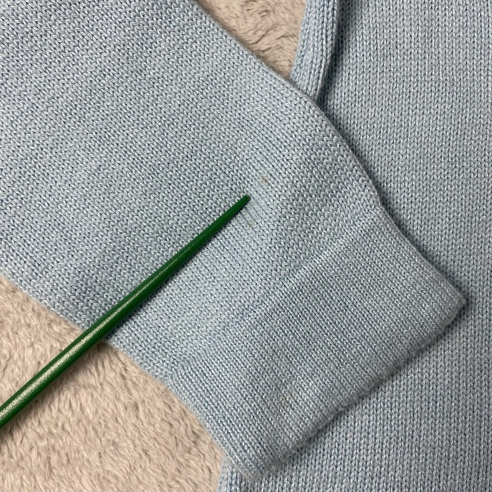 J Jill Long Sleeve Crewneck Sweater Tunic Powder Blue Womens M Classic Soft Girl - Picture 7 of 13